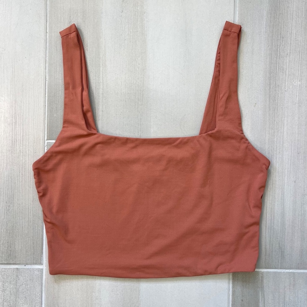 Kookai Terracotta Cropped Tank Top Size M